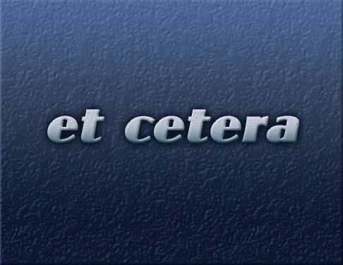 et cetera