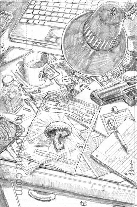 Issue #1 cover pencils