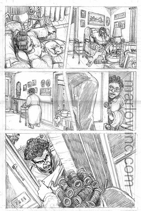 Penciled page