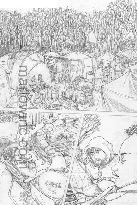 Penciled page