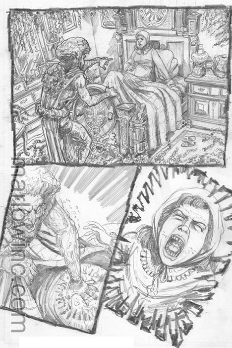 Penciled page